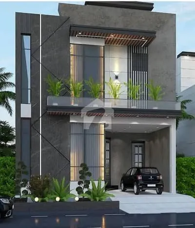Front view of 10 Marla A-Grade Build in LDA Avenue 1