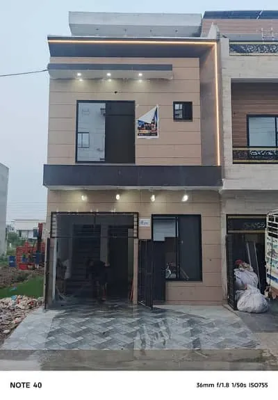 Front view of 10 Marla Boulevard Home in LDA Avenue 1